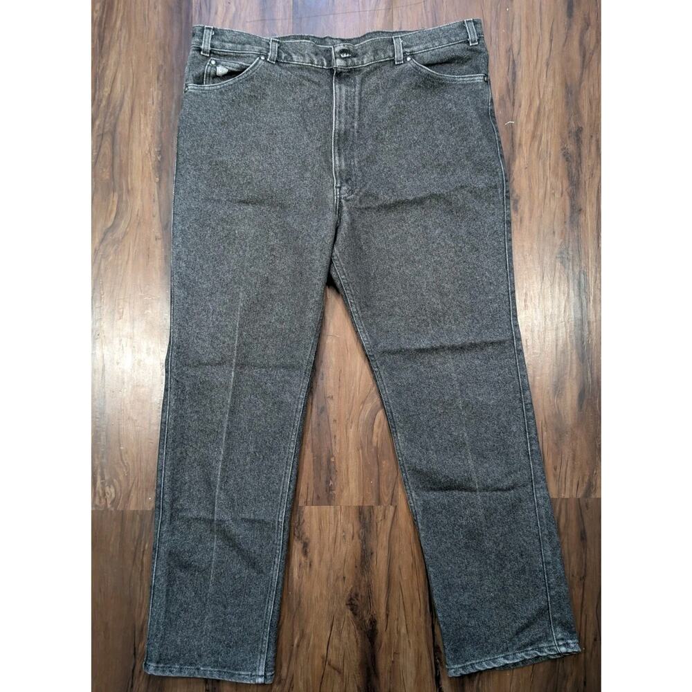 Vintage Levi's Relaxed Gray Washed Denim Jeans, USA 42x32 White Patch & Tab